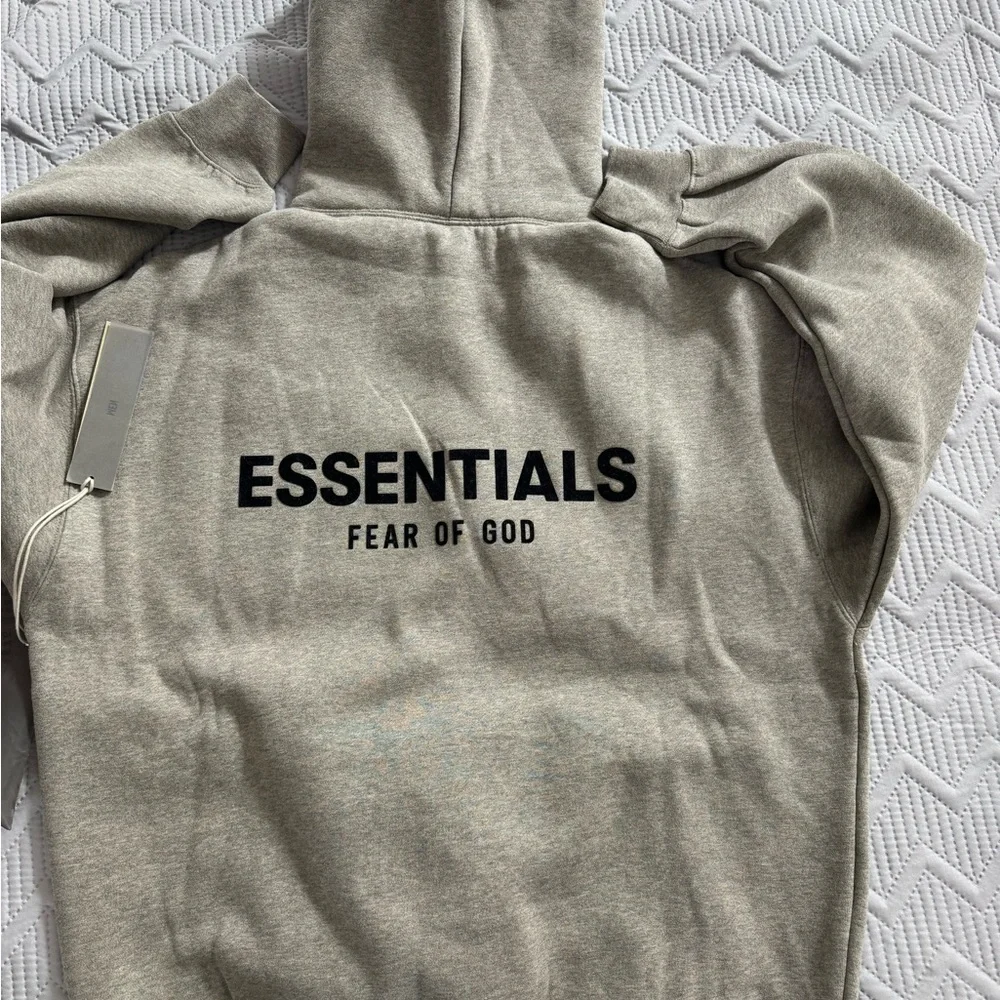 Essentials Heather Grey Sweatshirt Size S - Picture 1 of 5